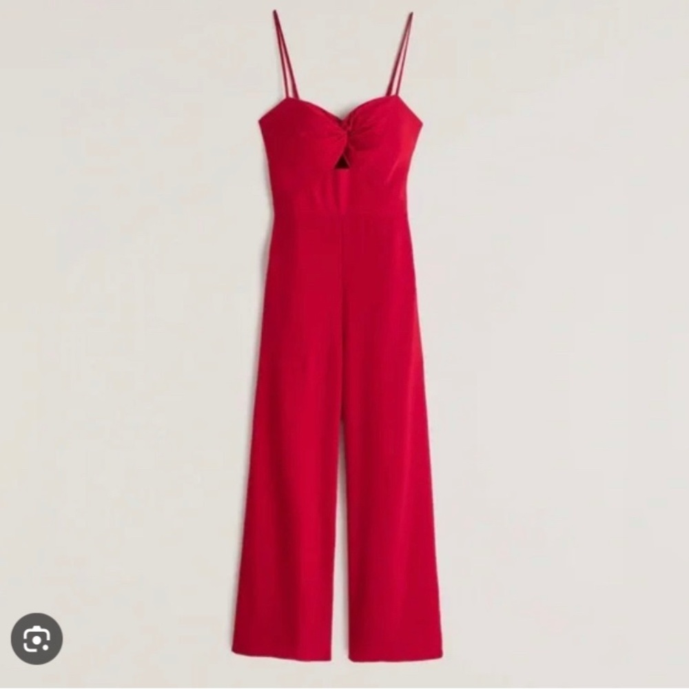Abercrombie and fitch red jumpsuit